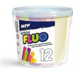 Dudlu Křídy chodníkové fluo kulaté 12 ks mix barev kyblík – Zboží Dáma