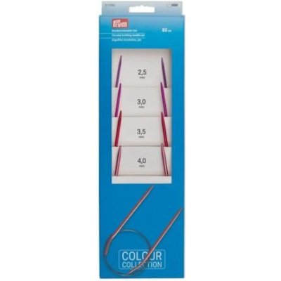 Sada barevných kruhových pletacích jehlic - PRYM (4ks) – Zboží Mobilmania