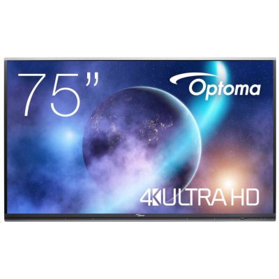 Optoma 5752RK+ IFPD 75" - interaktivní dotykový, 4K UHD, multidotyk 40prstu, Android 11, 8GB RAM / 64GB ROM H1F0C0KBW101