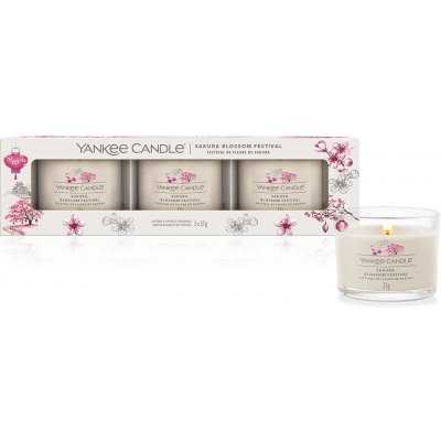 Yankee Candle Sakura Blossom Festival 3 x 37 g – Zboží Mobilmania