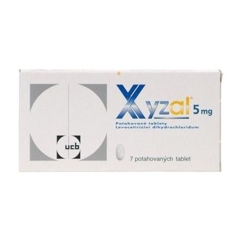 XYZAL POR 5MG TBL FLM 7