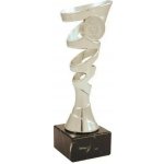 ProZona Sportovní trofej design spirály mramorový podstavec stříbrná 19 cm – Hledejceny.cz