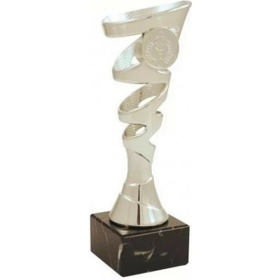 ProZona Sportovní trofej design spirály mramorový podstavec stříbrná 19 cm – Hledejceny.cz