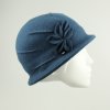 Klobouk Vlněný dámský klobouk petrolejově modrá