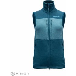 Egga Grid Merino Vest Flood/Moon