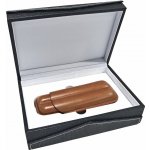 Angelo pouzdro na 2 doutníky Etue hnědé kožené 160 mm dárkové balení – Zboží Mobilmania