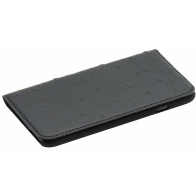 Pouzdro Tellur Book case Ostrich Genuine Leather iPhone 7 černé