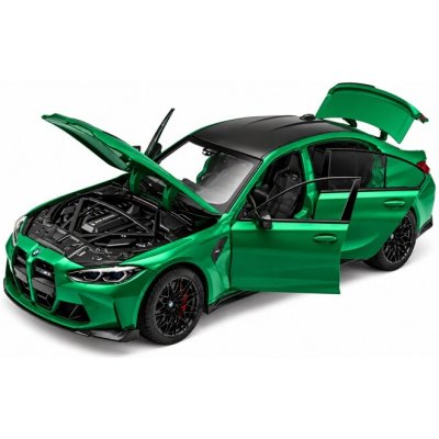 BMW M3 CS LCI kovový model hračka na baterie světla zvuk Zelená 1:24 – Hledejceny.cz