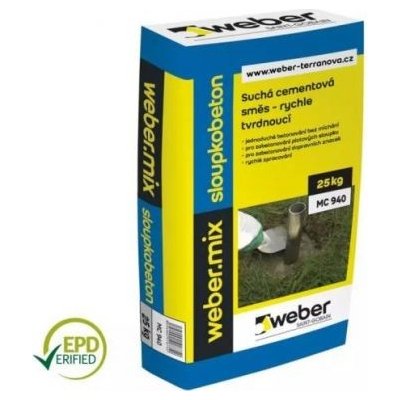 WEBER Sloupkobeton rychletuhnoucí 25kg – HobbyKompas.cz