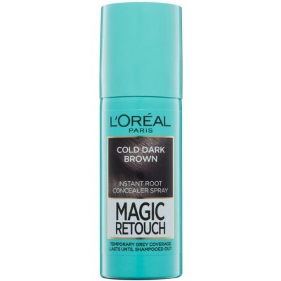 L'Oréal vlasový korektor šedin a odrostů Magic Retouch Instant Root Concealer Spray 09 Dark Brown 75 ml – Zboží Mobilmania