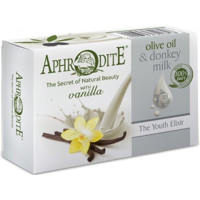 Aphrodite přírodní mýdlo olivový olej & oslí mléko & vanilka 85 g