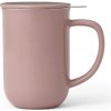 Hrnek a šálek Viva Scandinavia na čaj s filtrem a víkem Minima růžový 500 ml
