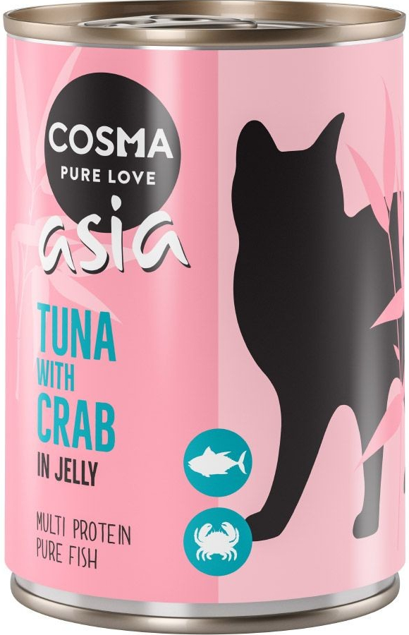 Cosma Thai Asia v želé Tuňák s krabím masem 6 x 400 g