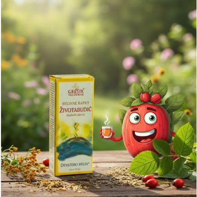 Grešík Životabudič kapky Devatero bylin 50 ml – Hledejceny.cz