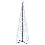 vidaXL Vánoční stromek kužel 1400 studených bílých LED diod 160x500 cm – Zboží Dáma