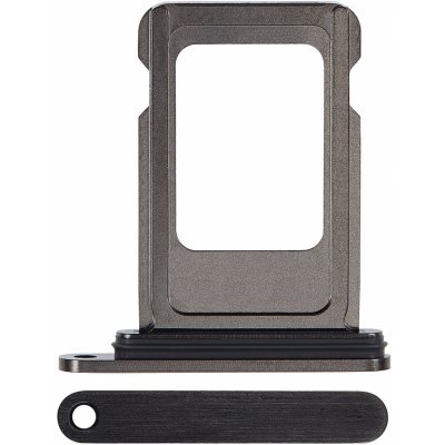 SIM šuplík | iPhone 15 Pro, 15 Pro Max Barva: Black Titanium (Titanová černá) – Zboží Mobilmania