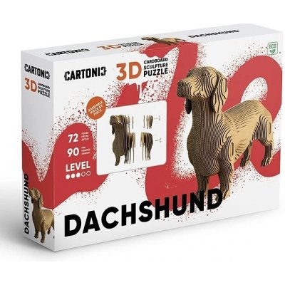 Cartonic 3D puzzle DACHSHUND jezevčík 72 ks – Hledejceny.cz