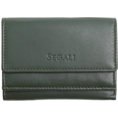 Malinká dámská kožená peněženka Segali SG1756 MINI tmavě zelená
