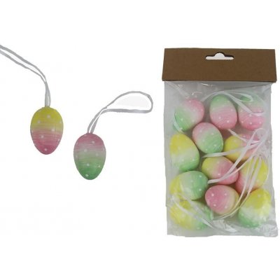 Velikonoční vajíčka, 12 ks X6817 – Zboží Dáma