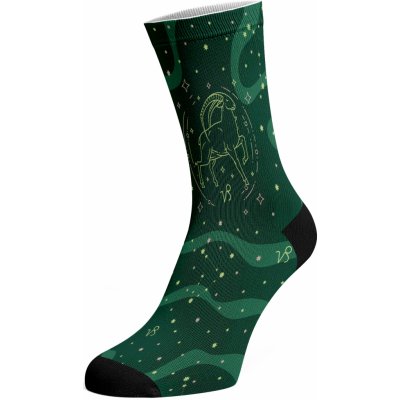 Walkee barevné ponožky Znamení zvěrokruhu Kozoroh Zelená