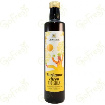 Sonnentor Kurkuma citron sirup bio 0,5 l