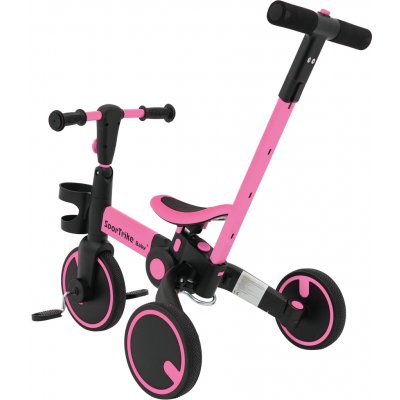 Happy Bike 3v1 Sportrike růžové – Zboží Mobilmania