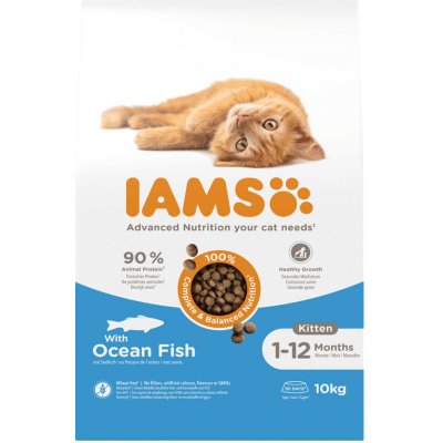 IAMS Advanced Nutrition Kitten s mořskou rybou 10 kg – Hledejceny.cz