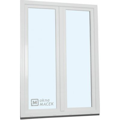 Kömmerling balkonové dveře 70 AD O+OS klapačka levé bílá 150 x 230 cm jednostranná klika + madýlko + PVC rám – Hledejceny.cz