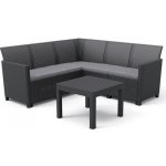 Rojaplast CLAIRE 5 SEAT CORNER set grafit – Zboží Dáma