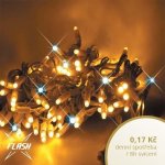 DecoLED DecoLED LED světelný řetěz FLASH 20 m teple bílá 120 diod IP67 – Hledejceny.cz
