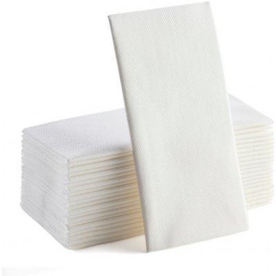 Airlaid MAXI bílé ubrousky skládání 1/8 z netkané textilie Ro.ial. 50ks 40x48cm – Zboží Dáma