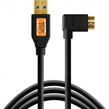 Tether Tools CU61RT15-BLK USB 3.0 na Micro-B (zahnutý konektor), 4,6m, černý