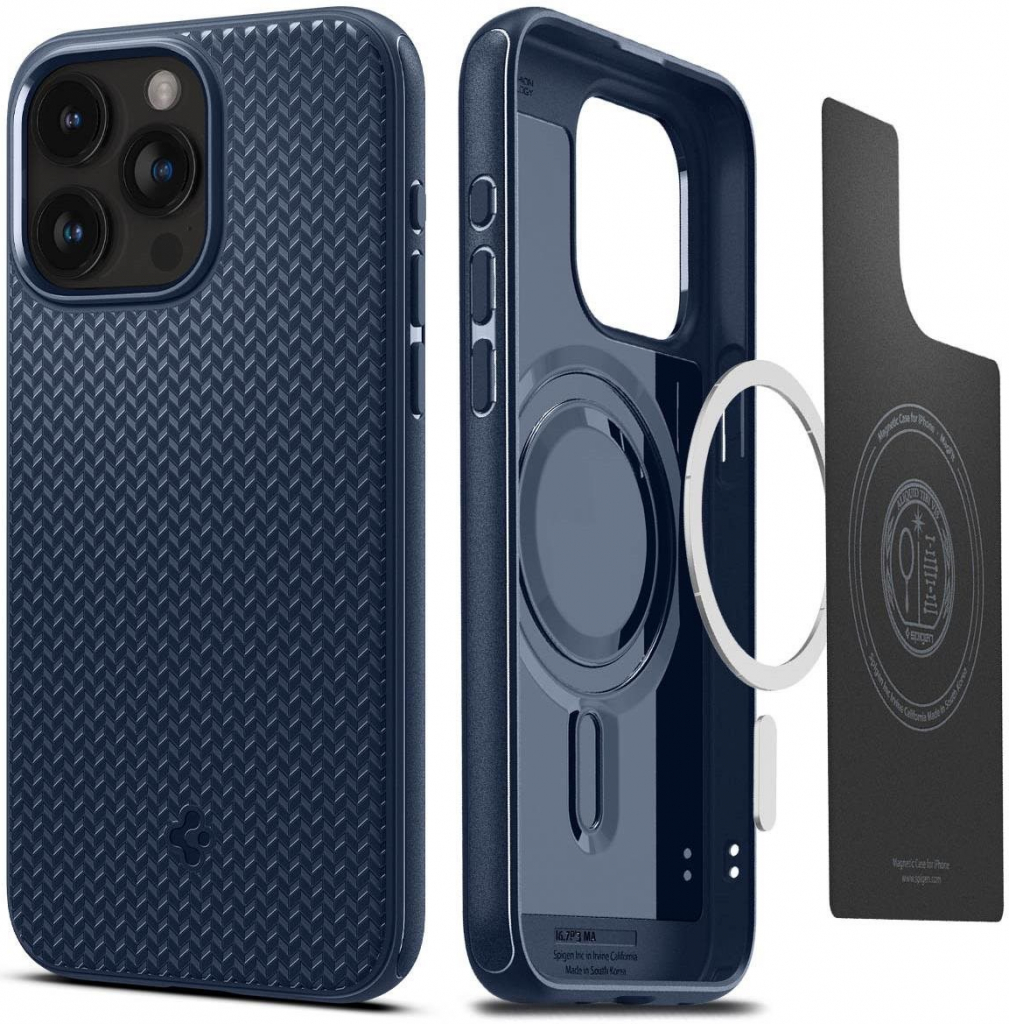 Pouzdro Spigen Mag Armor MagSafe iPhone 15 Pro Max navy modré