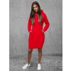 Dámské šaty Ozonee dámské mikinové šaty Avalles červená