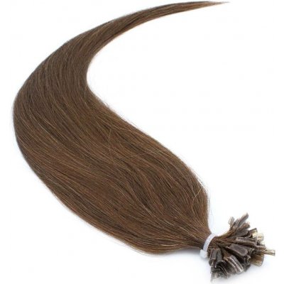 40cm vlasy evropského typu pro metodu keratin 0,5g/pr. středně hnědá – Sleviste.cz