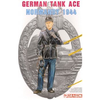 Model Kit figurky 1609 GERMAN TANK ACE NORMANDY 1944 1:16