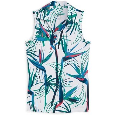 Puma Mattr Paradise Sleeveless bílá/zelená – Zboží Dáma