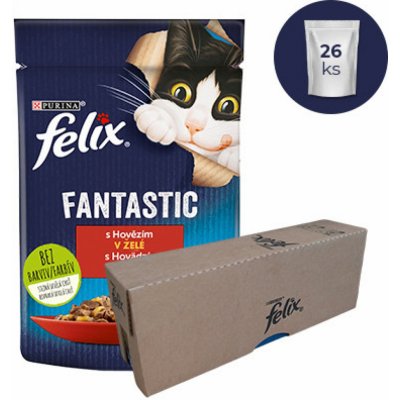 FELIXFantastic cat losos želé 26 x 85 g