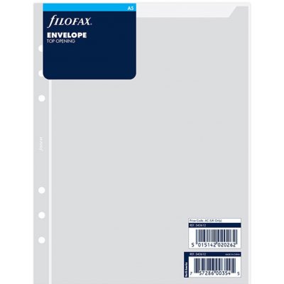 Filofax Průhledná obálka, horní otevírání, A5, transparentní – Zboží Živě
