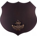 Dřevo Novák Podložka pod trofej č.364 černá + bronzové litinové krytí – Zboží Dáma