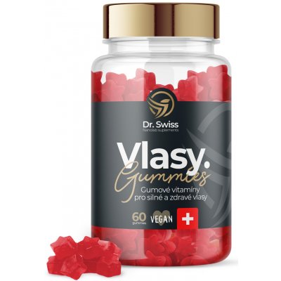 Dr. Swiss Gumové vitamíny pro silné a zdravé vlasy 60 ks – Hledejceny.cz