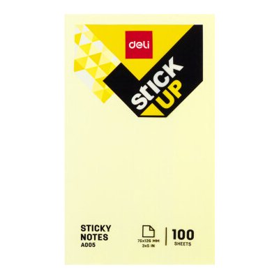 Bloček samolepící STICK UP žlutý 76 x 126mm DELI EA00553 DELI GROUP CO., LTD. – Hledejceny.cz