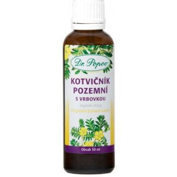 Dr.Popov Kotvičník pozemní s vrbovkou originální bylinné kapky 50 ml