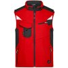 Pracovní oděv James&Nicholson Pánská softshellová vesta J N845 Red