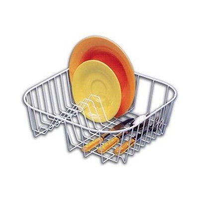 ARTEX Odkapávač na nádobí EST 34 x 34 cm, plastovaný drát, bílý – Sleviste.cz