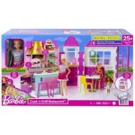 Mattel Barbie herní set restaurace s panenkou – Zboží Mobilmania