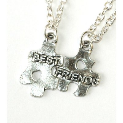 Fashion Jewerly 2ks Řetízky párové Puzzle pro dva, Best Friends, Kamarádi 1893 – Zboží Mobilmania