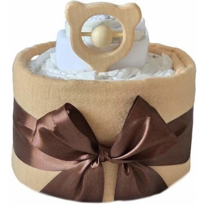 Brumlík plenkový mini dort Káva s chrastítkem – Sleviste.cz