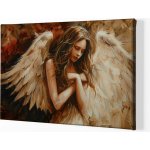 Obraz na plátně - Anděl vděčnosti FeelHappy.cz Velikost obrazu: 150 x 100 cm – Zboží Dáma