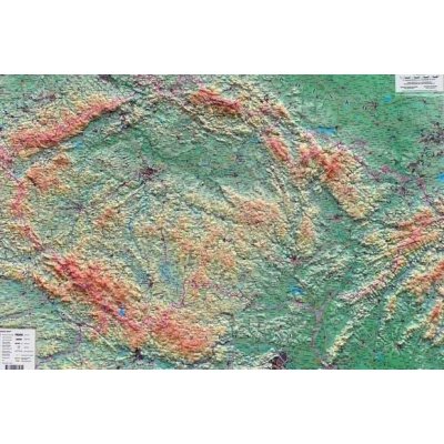 Česká republika - reliéfní nástěnná mapa - 1:500 000 – Zboží Dáma